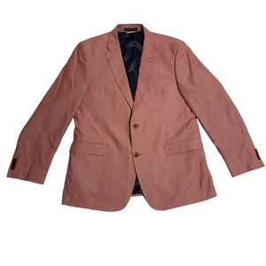 Tommy Hilfiger 100% Cotton Light Red/Chambray Sport Coat Men’s Size 42R